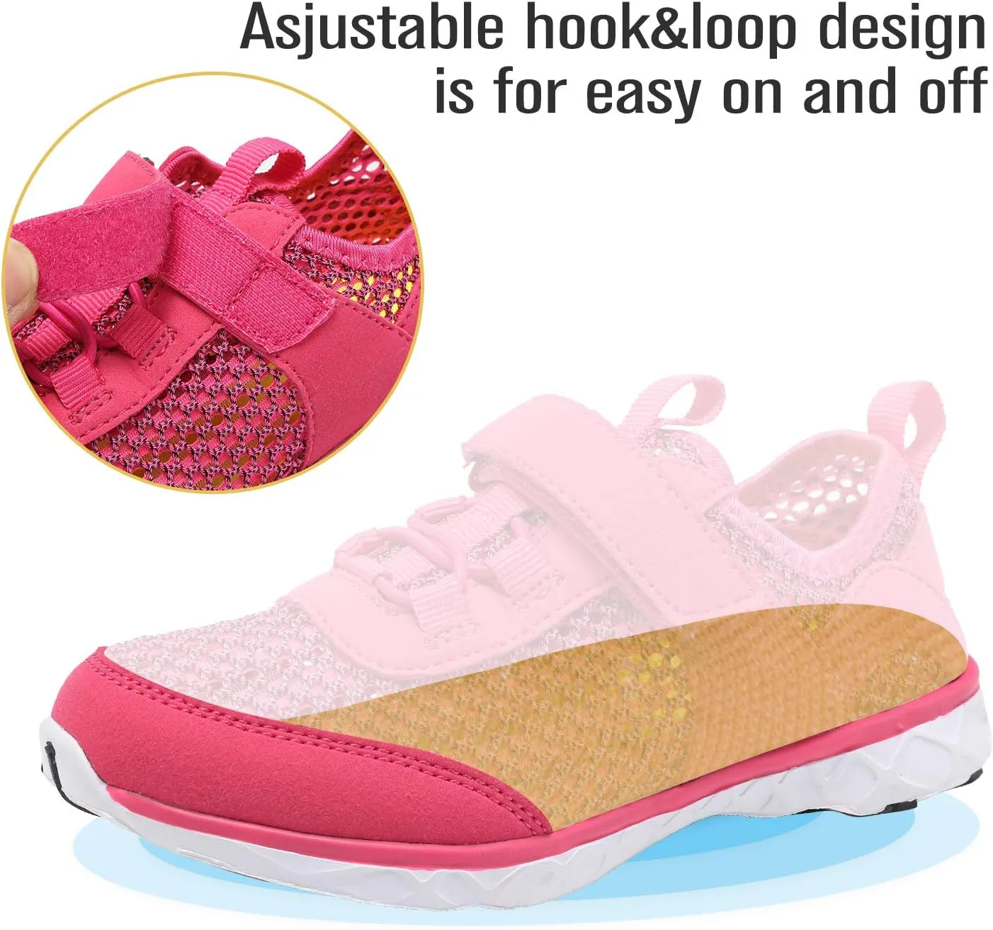 CIOR Boys & Girls Water Shoes Aqua Shoes Swim Shoes Athletic Sneakers Lightweight Sport Shoes(Toddler/Little Kid/Big Kid)