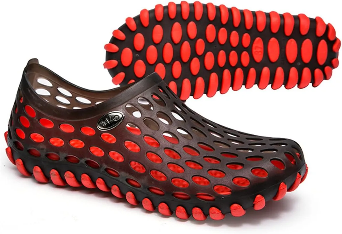 clapzovr Mens Sandals Shower Water Shoes Beach Swim Pool River Shoes Comfort Garden Clogs