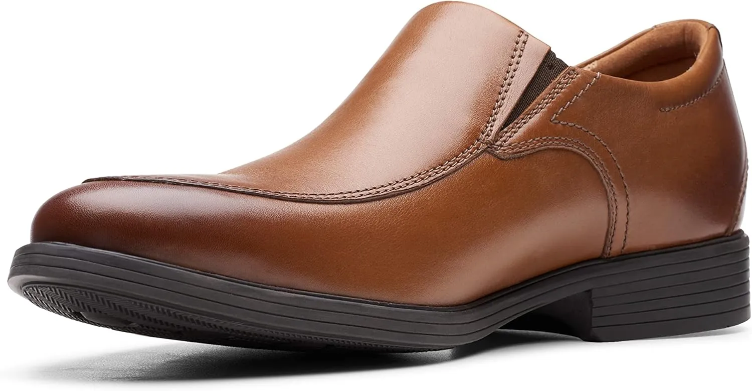 Clarks Mens Whiddon Step L:eather Leather Loafers