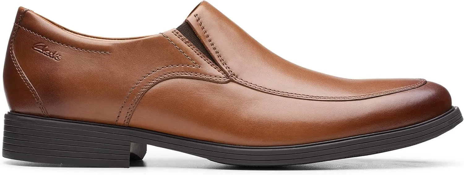 Clarks Mens Whiddon Step L:eather Leather Loafers