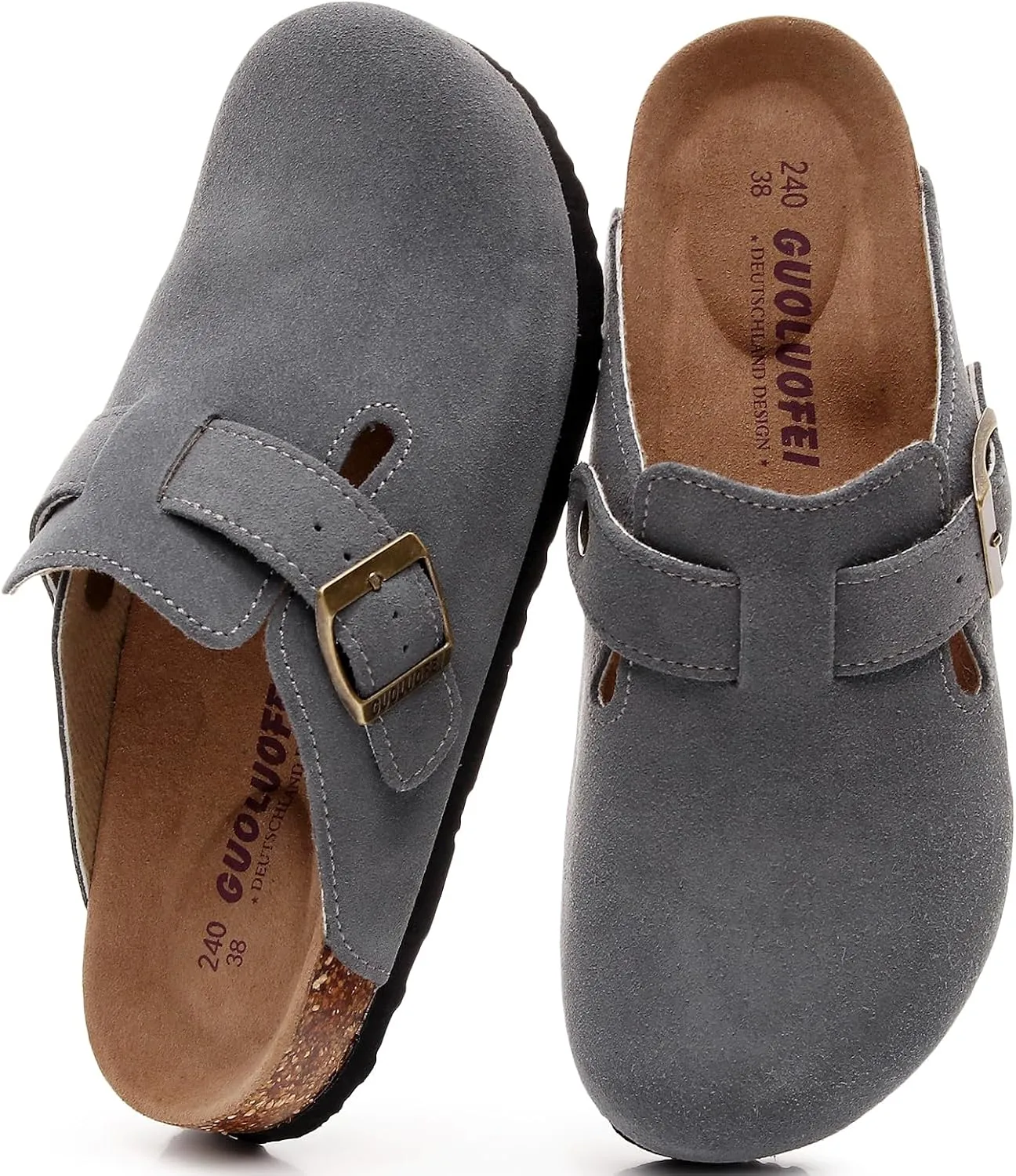 Clogs For Women, Womens Clogs And Mules House Slipers With Arch Support And Adjustable Buckle