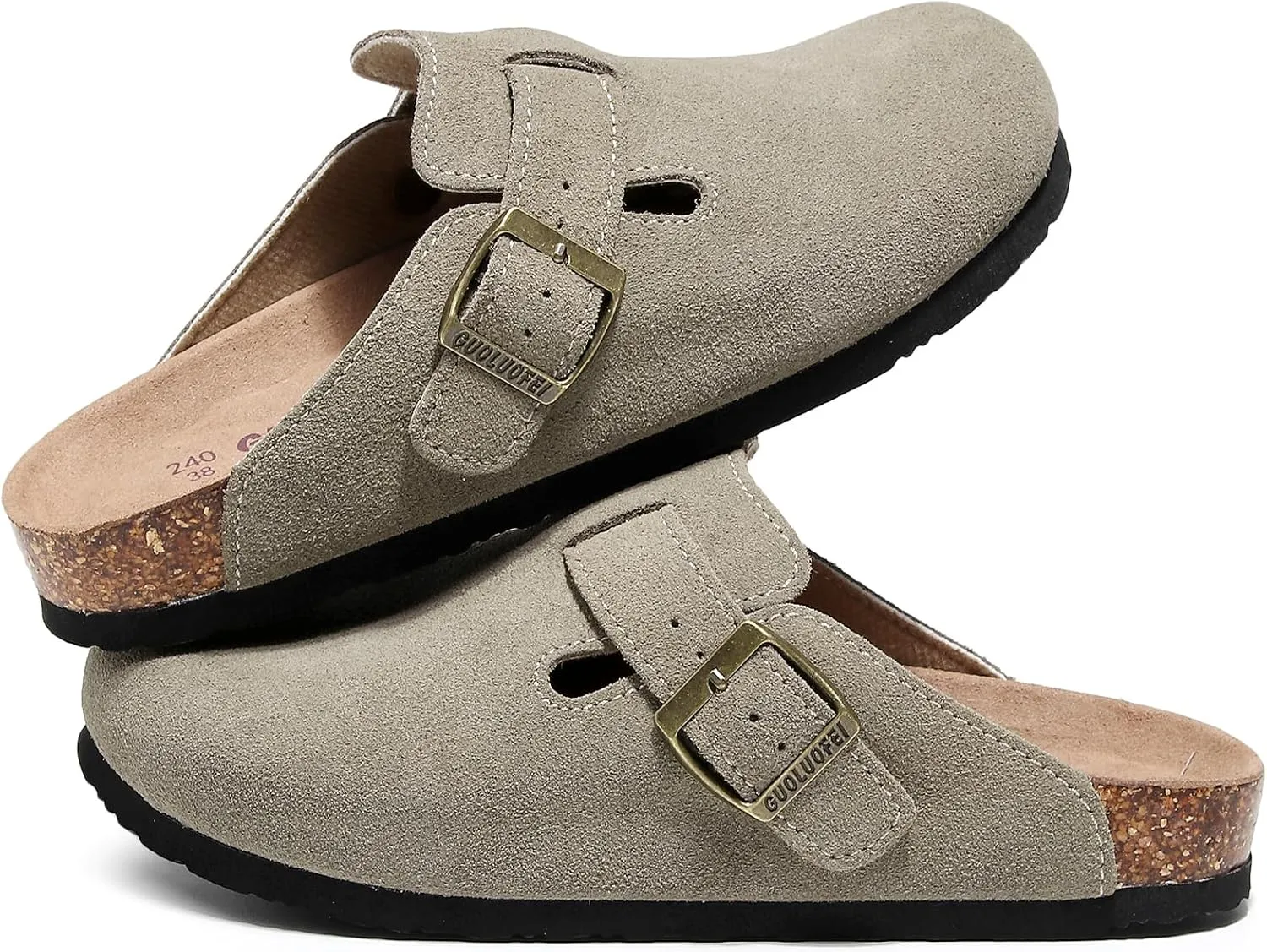 Clogs For Women, Womens Clogs And Mules House Slipers With Arch Support And Adjustable Buckle