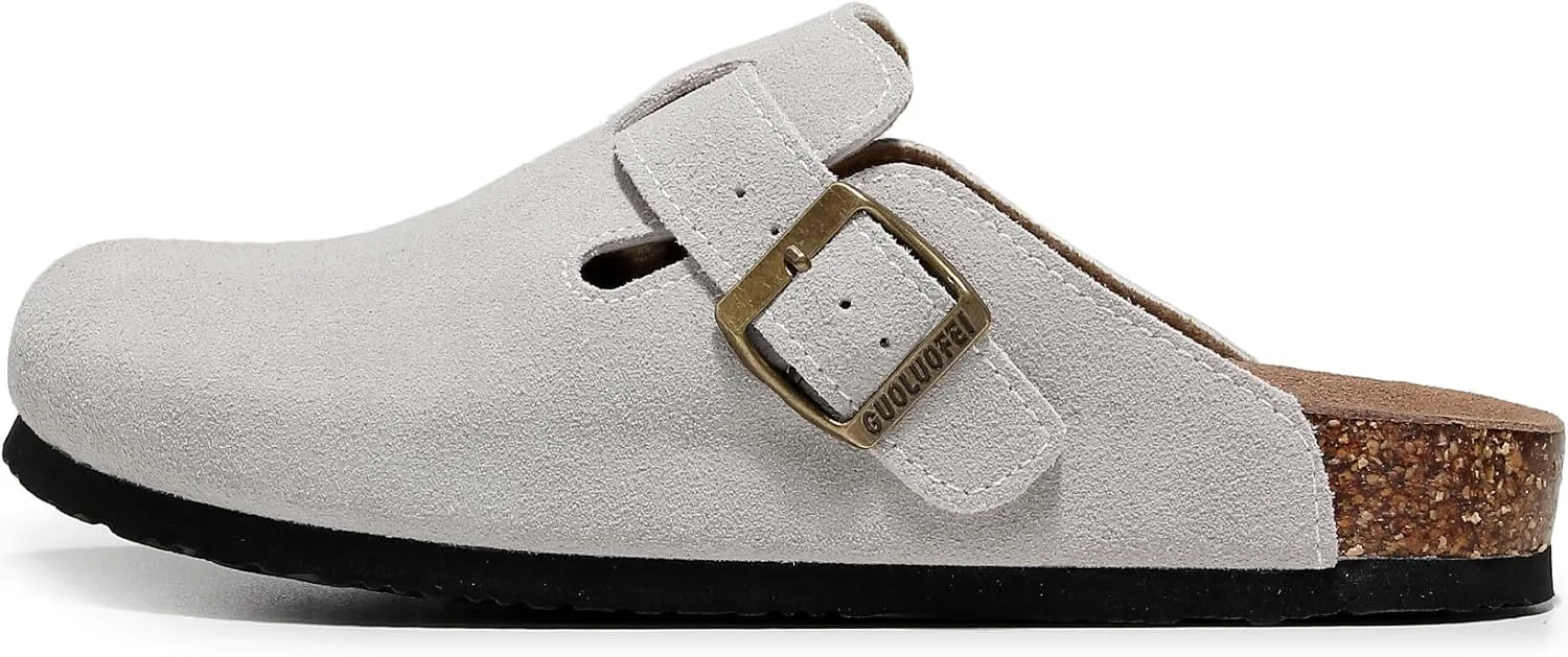 Clogs For Women, Womens Clogs And Mules House Slipers With Arch Support And Adjustable Buckle