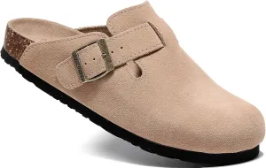 Clogs For Women, Womens Clogs And Mules House Slipers With Arch Support And Adjustable Buckle
