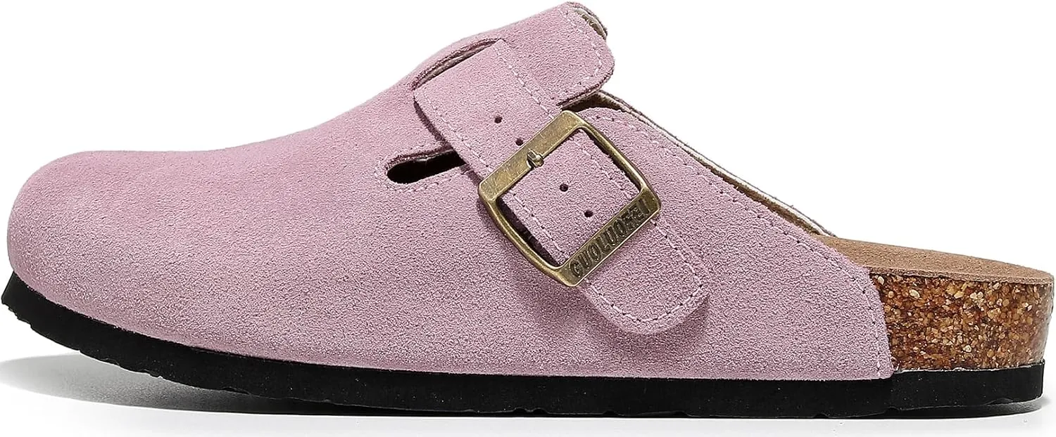 Clogs For Women, Womens Clogs And Mules House Slipers With Arch Support And Adjustable Buckle