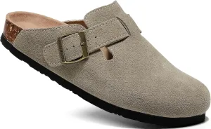 Clogs For Women, Womens Clogs And Mules House Slipers With Arch Support And Adjustable Buckle