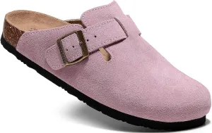 Clogs For Women, Womens Clogs And Mules House Slipers With Arch Support And Adjustable Buckle