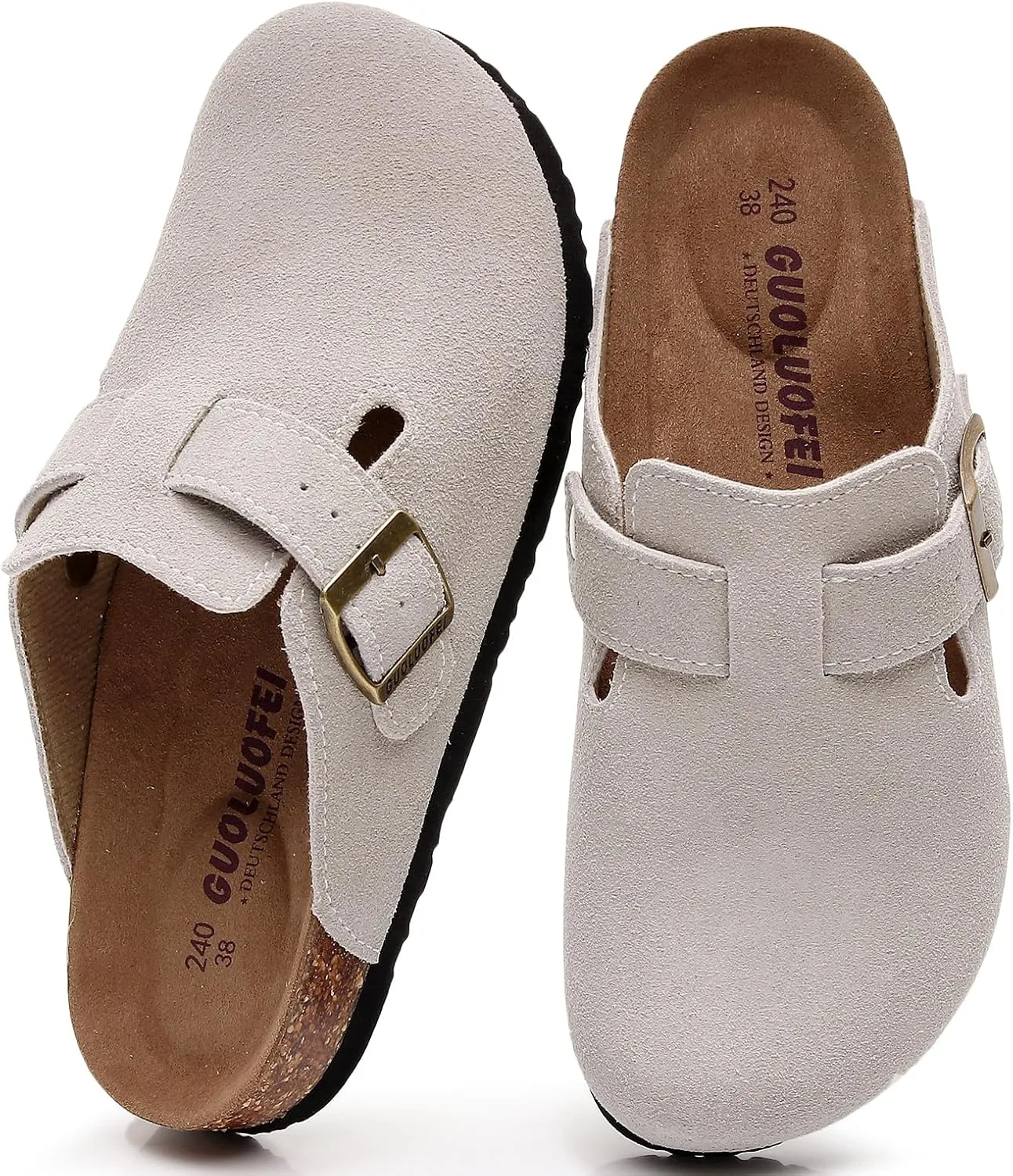 Clogs For Women, Womens Clogs And Mules House Slipers With Arch Support And Adjustable Buckle
