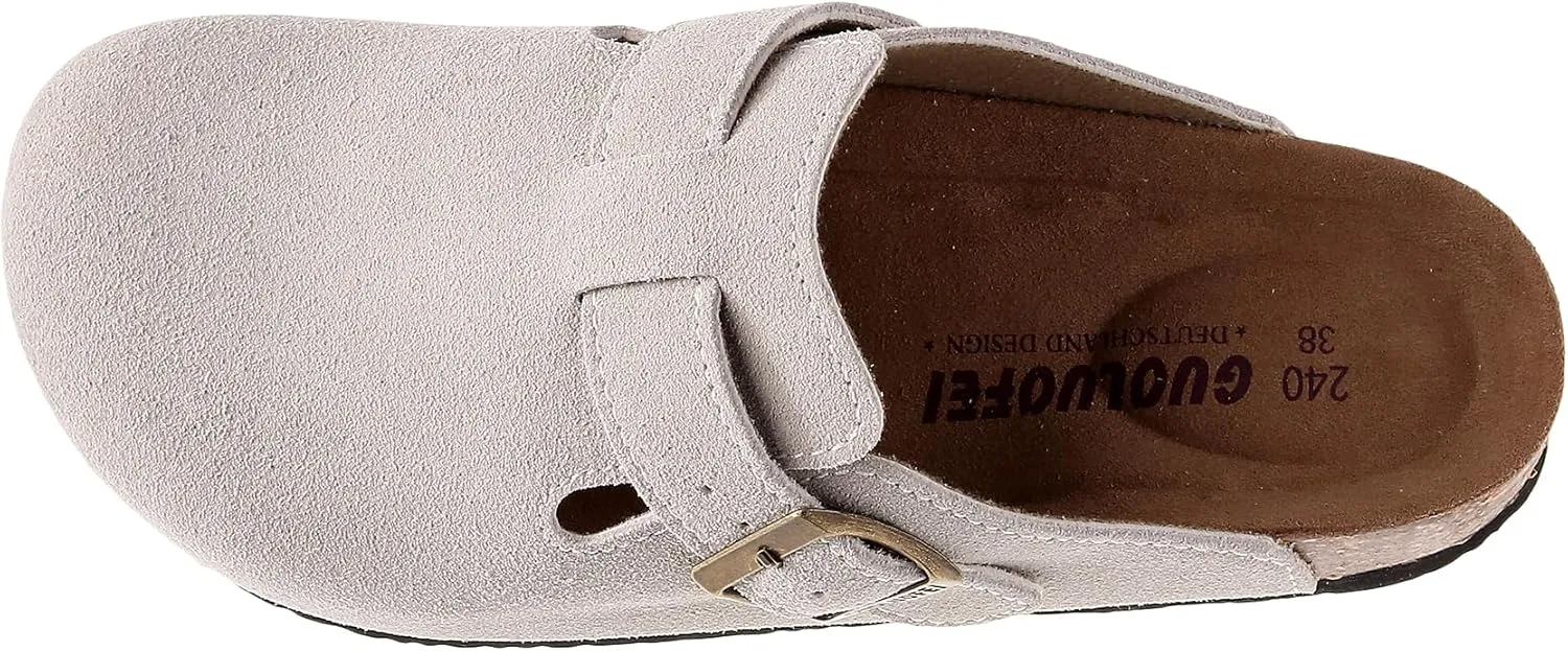 Clogs For Women, Womens Clogs And Mules House Slipers With Arch Support And Adjustable Buckle