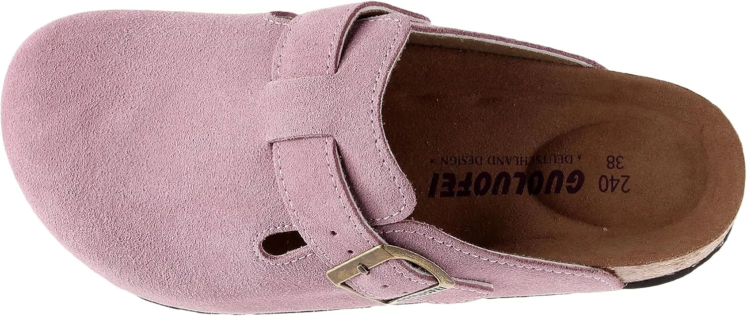 Clogs For Women, Womens Clogs And Mules House Slipers With Arch Support And Adjustable Buckle