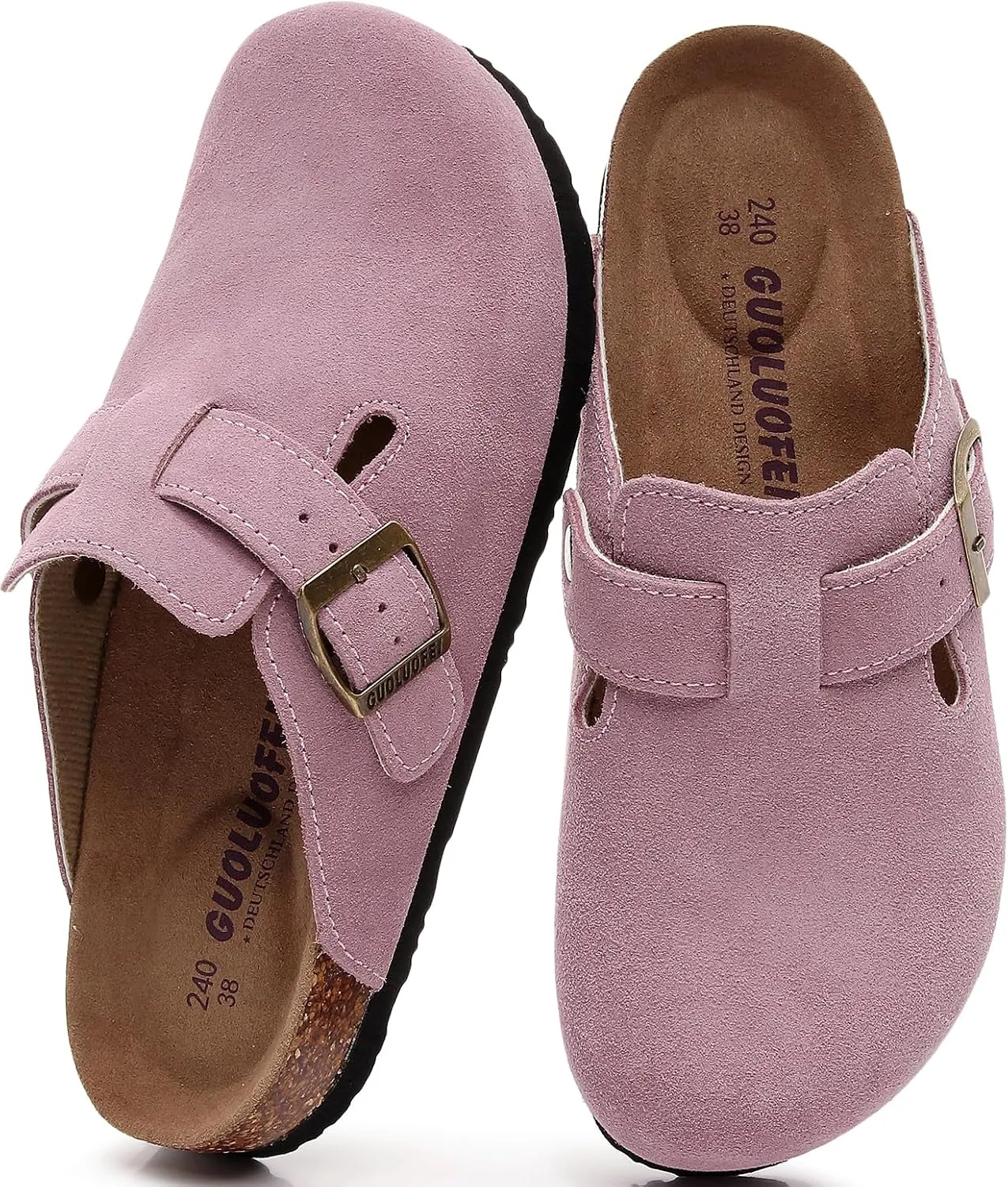 Clogs For Women, Womens Clogs And Mules House Slipers With Arch Support And Adjustable Buckle