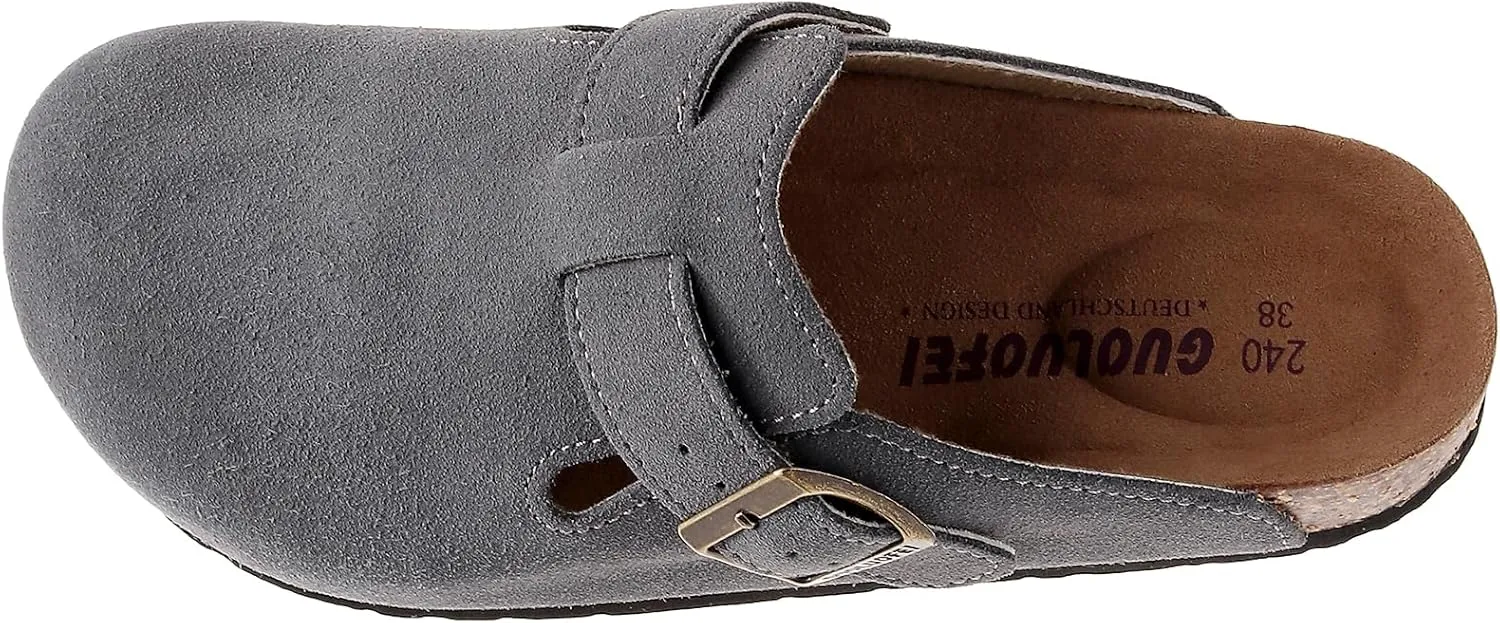 Clogs For Women, Womens Clogs And Mules House Slipers With Arch Support And Adjustable Buckle