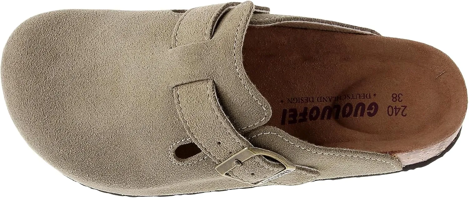 Clogs For Women, Womens Clogs And Mules House Slipers With Arch Support And Adjustable Buckle