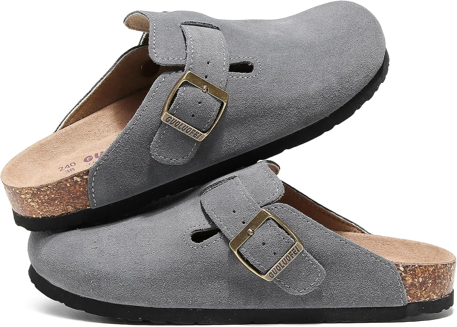Clogs For Women, Womens Clogs And Mules House Slipers With Arch Support And Adjustable Buckle