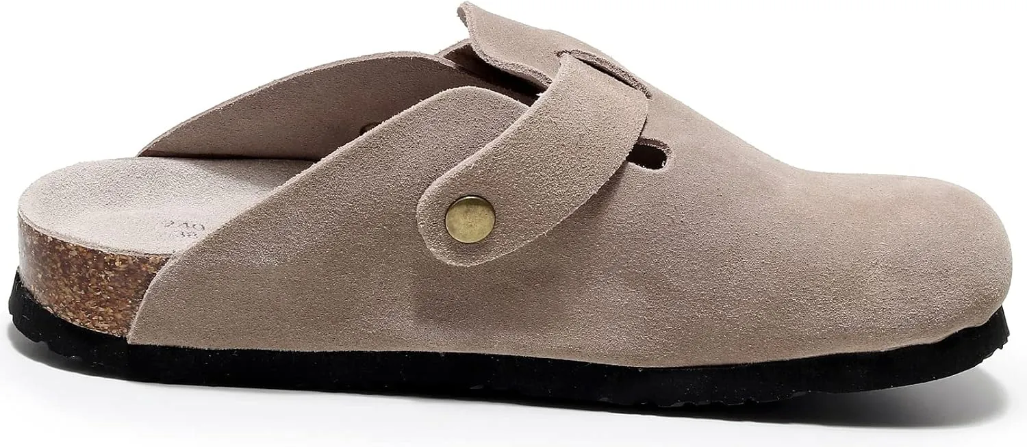 Clogs for Women, Womens Clogs- Mules House Slipers with Arch Support and Adjustable Buckle
