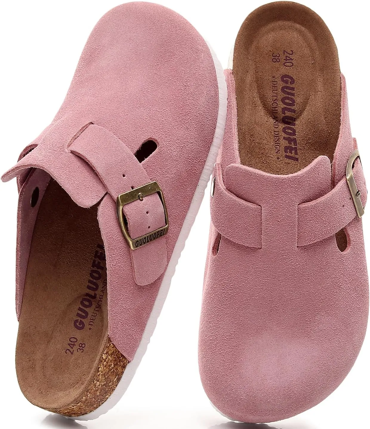 Clogs for Women, Womens Clogs- Mules House Slipers with Arch Support and Adjustable Buckle