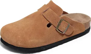 Clogs for Women, Womens Clogs- Mules House Slipers with Arch Support and Adjustable Buckle