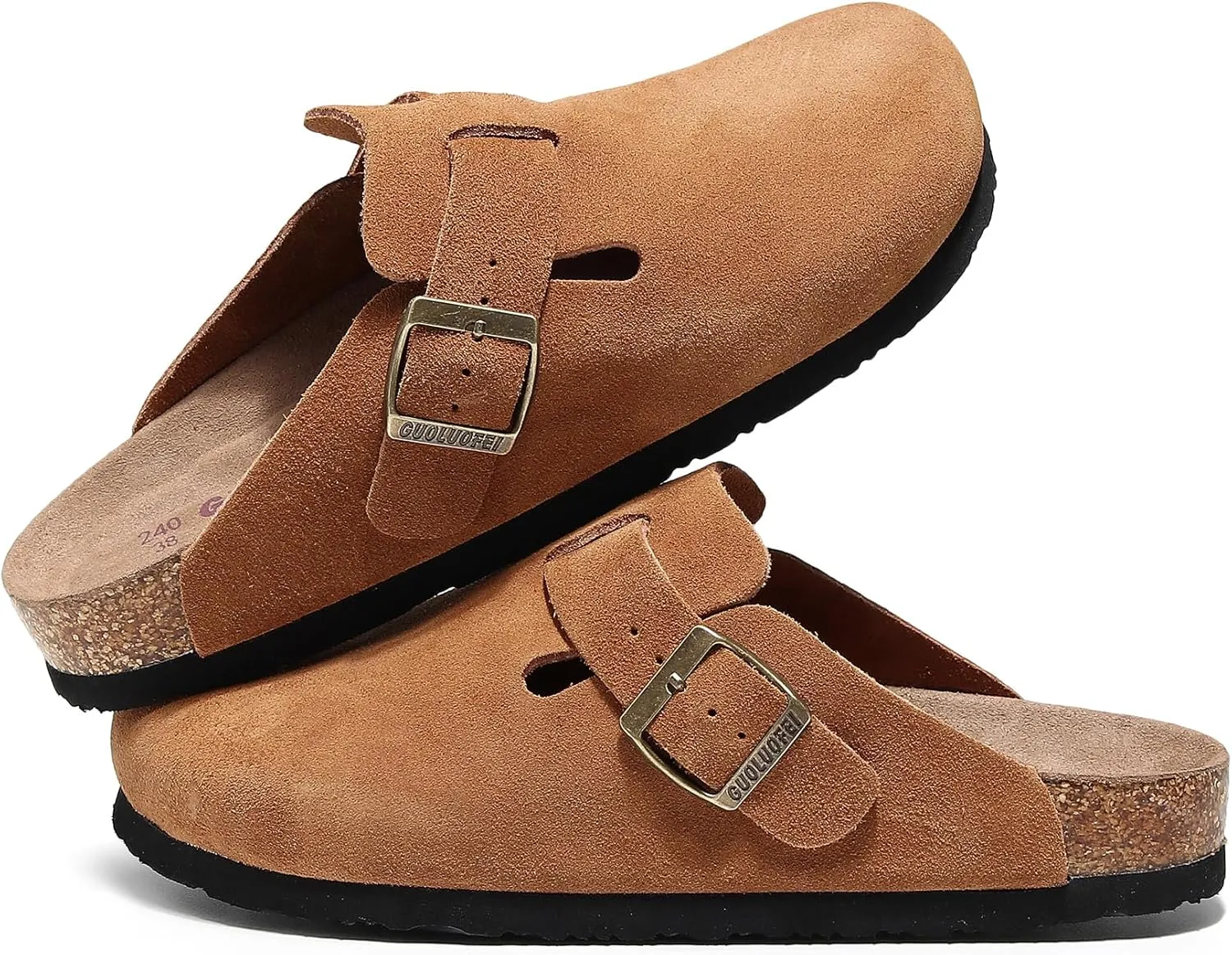 Clogs for Women, Womens Clogs- Mules House Slipers with Arch Support and Adjustable Buckle