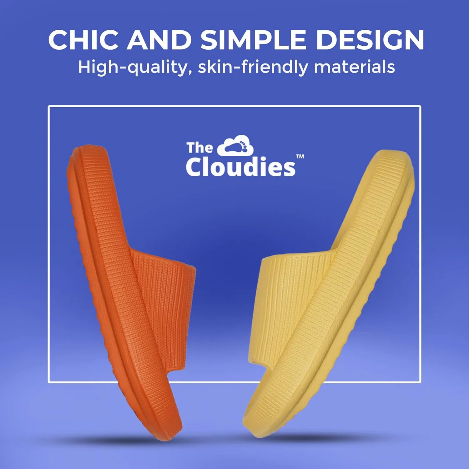 Cloud Slides For Women And Men - Comfy Non Slip Indoors Slippers For Shower Spa Pool College Outdoors Slides - Soft And Cozy Open Toe House Sandals Thick Soles