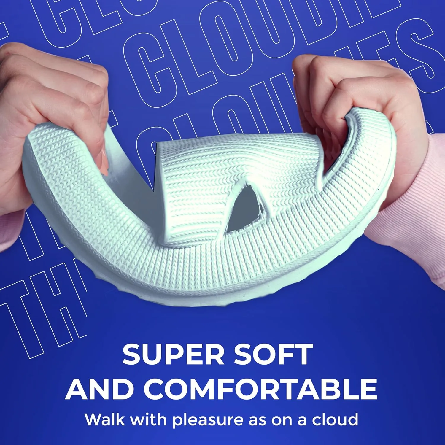 Cloud Slides For Women And Men - Comfy Non Slip Indoors Slippers For Shower Spa Pool College Outdoors Slides - Soft And Cozy Open Toe House Sandals Thick Soles