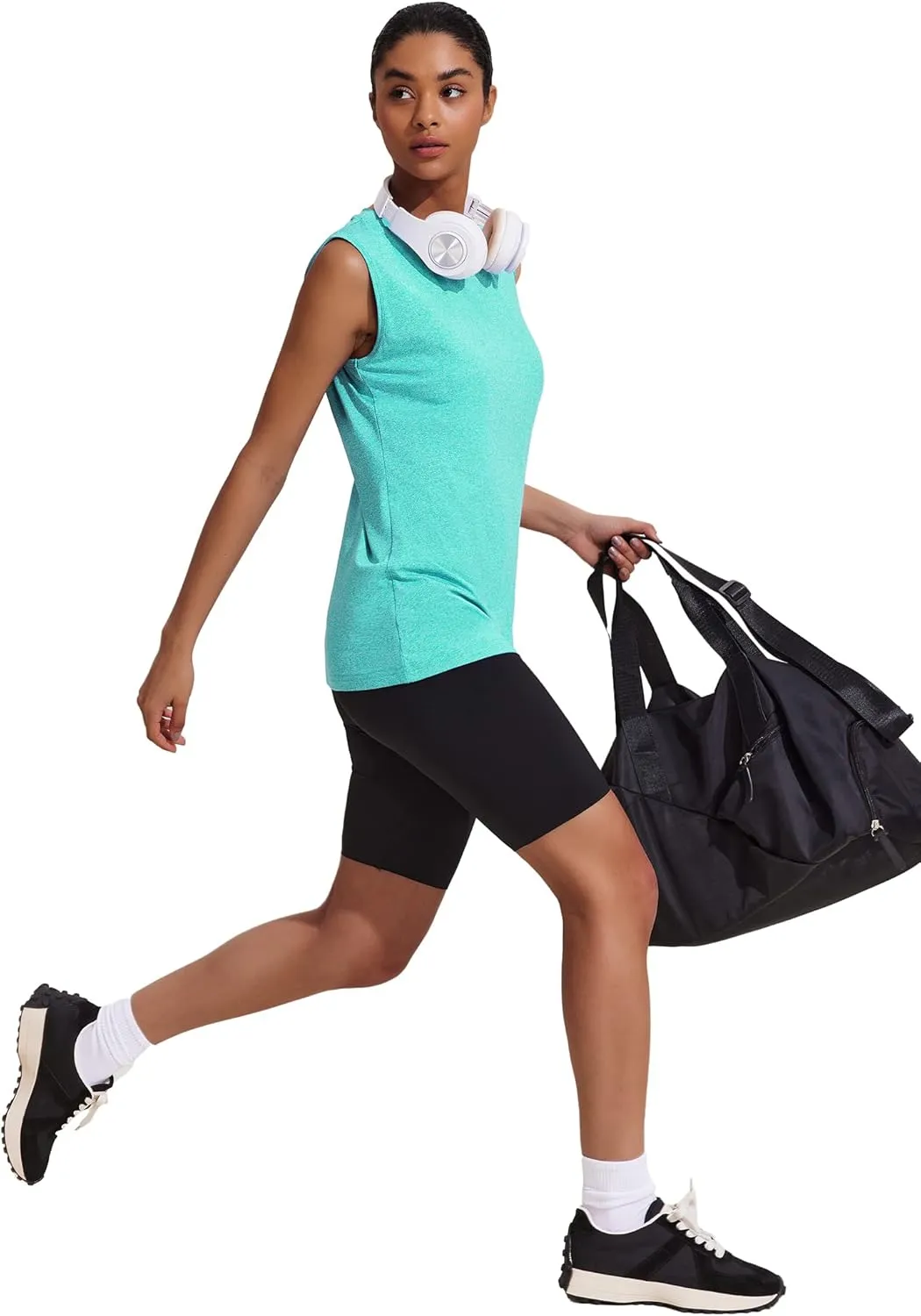 COOrun Women's Sleeveless Athletic Shirts Lightweight Sports Shirt Quick Dry Yoga Tank Tops Muscle Tank