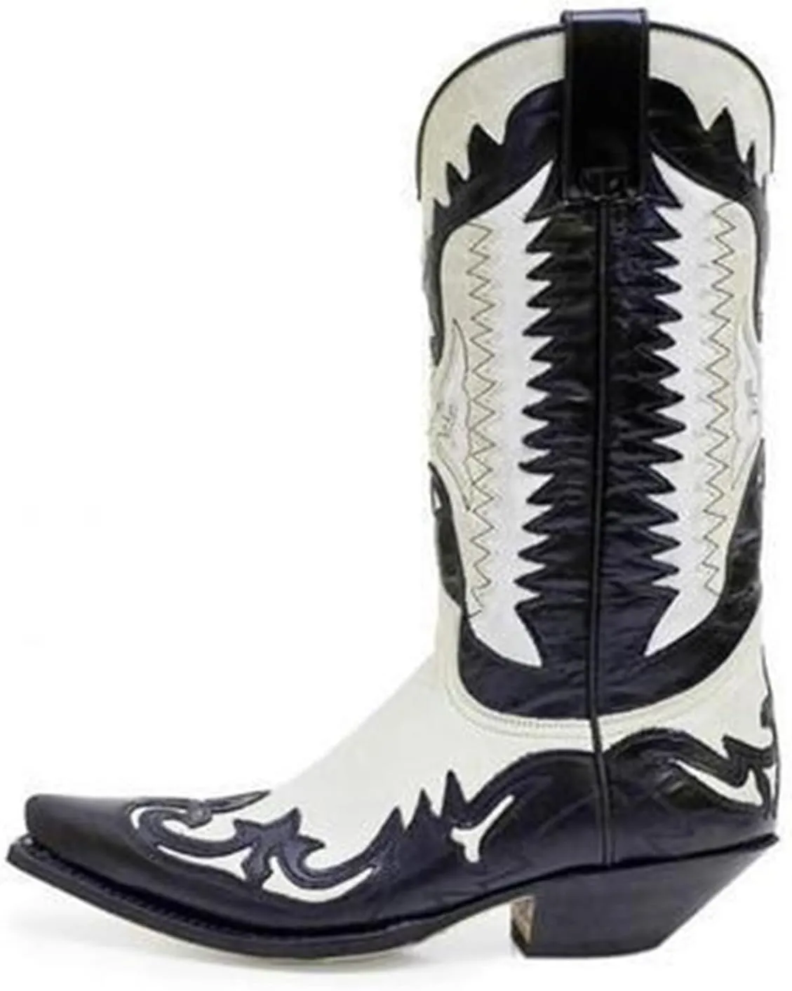 Cowboy Boots Men Boots Casual Work Boots Traditional Embroidered Low Heel Stitching Country Boot Western Boot Fashionable Boots
