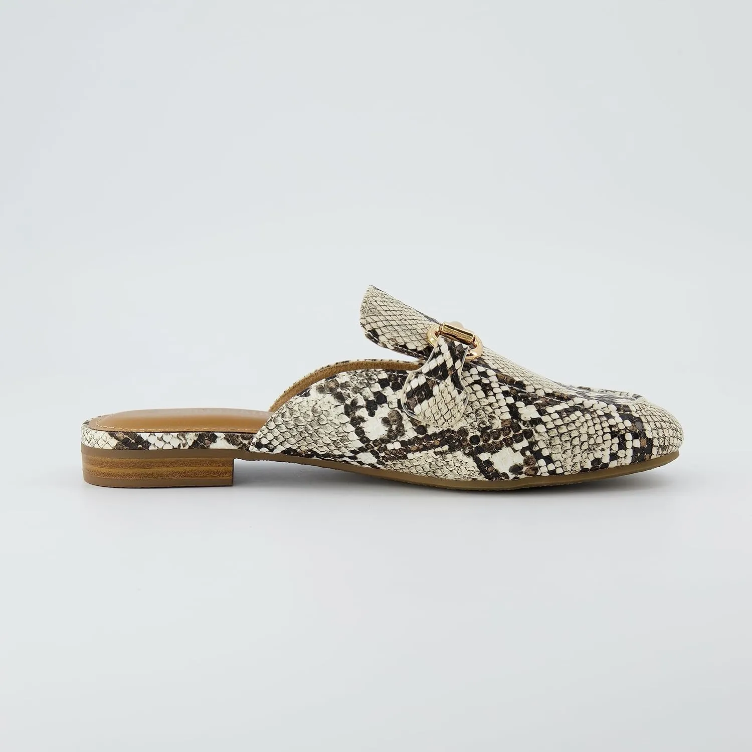CUSHIONAIRE Women's Yates Buckle Slip On Mule  Memory Foam, Wide Widths Available