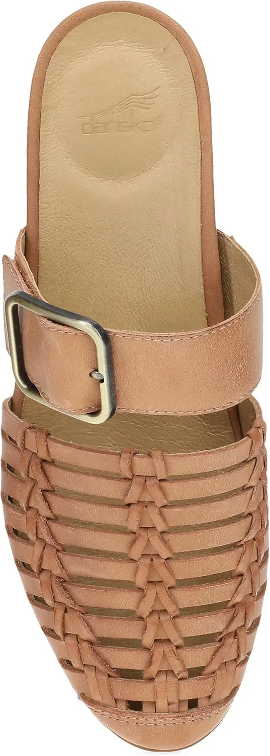 Dansko Leilani Huarache Mules for Women - Comfortable Flat Shoes with Arch Support - Lightweight Rubber Outsole