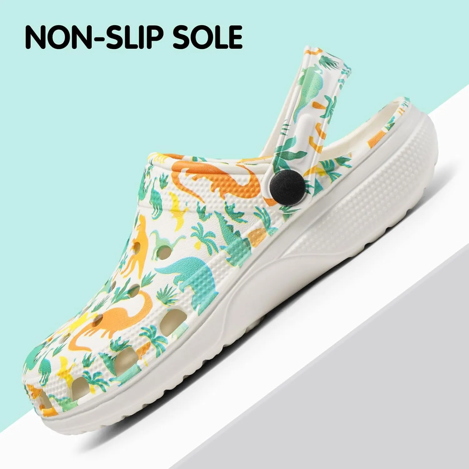 Dodow Kids Girls Clogs Garden Sandals Boys Classic Closed Toe Shoes Slides Toddler Slip on Water Shower Beach Pool Slippers