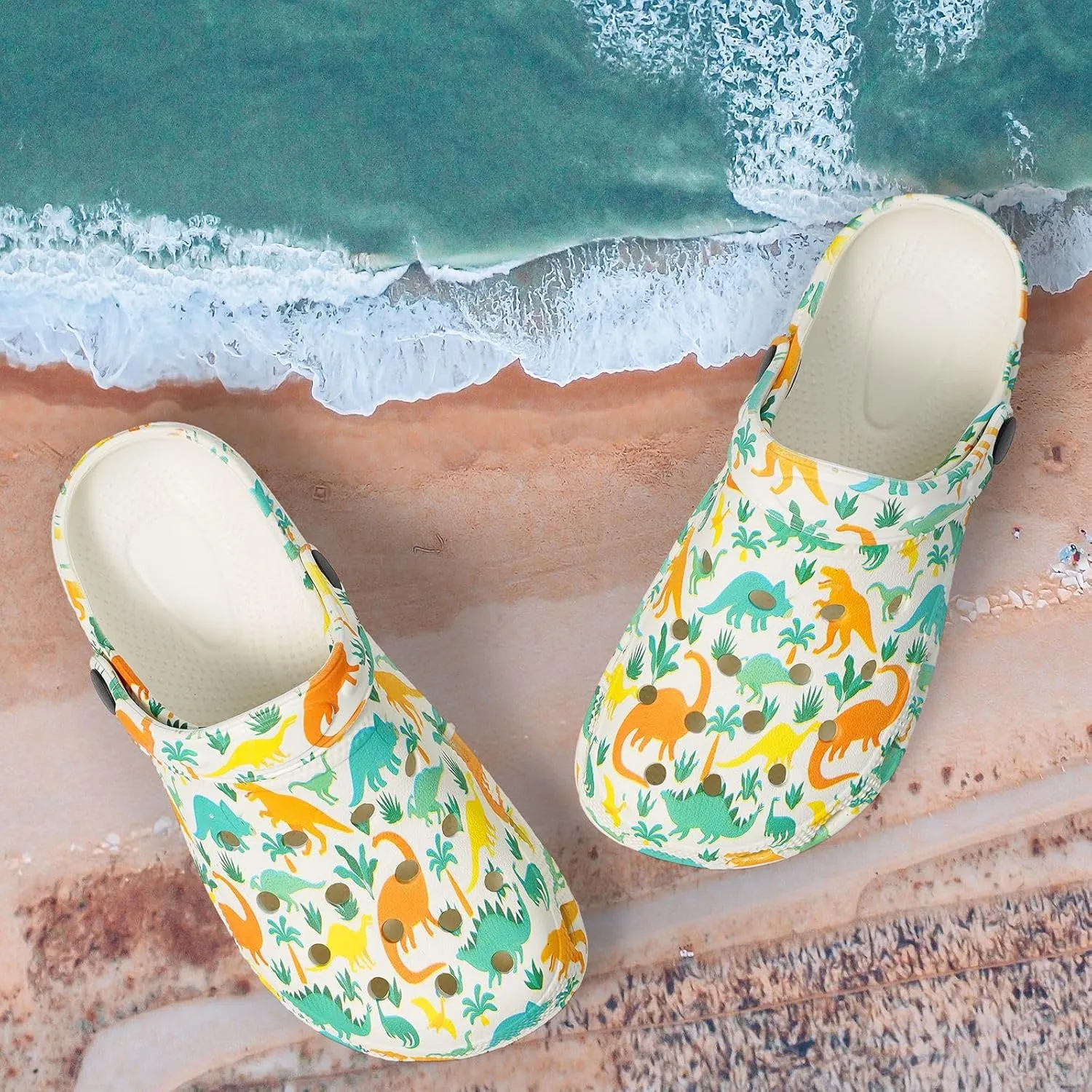 Dodow Kids Girls Clogs Garden Sandals Boys Classic Closed Toe Shoes Slides Toddler Slip on Water Shower Beach Pool Slippers
