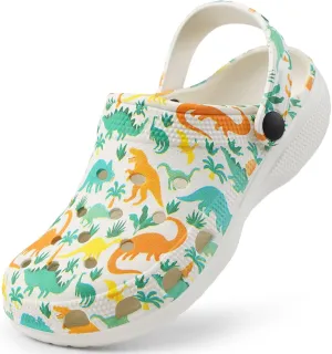 Dodow Kids Girls Clogs Garden Sandals Boys Classic Closed Toe Shoes Slides Toddler Slip on Water Shower Beach Pool Slippers