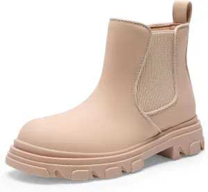 DREAM PAIRS Girls Chelsea Boots Side Zipper Lug Sole Ankle Booties Toddler/Little Kid/Big Kid