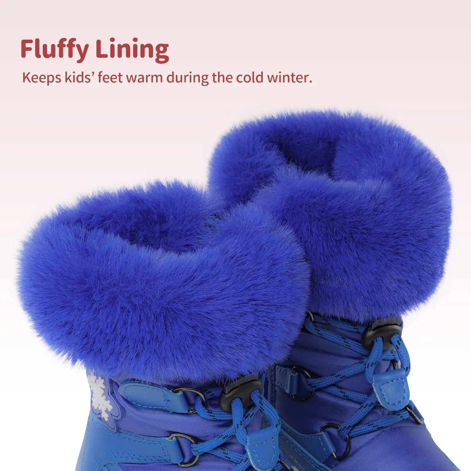 DREAM PAIRS Girls Toddler Snow Boots Slip Resistant Faux Fur Lined Mid Calf Little Kids Winter Shoes