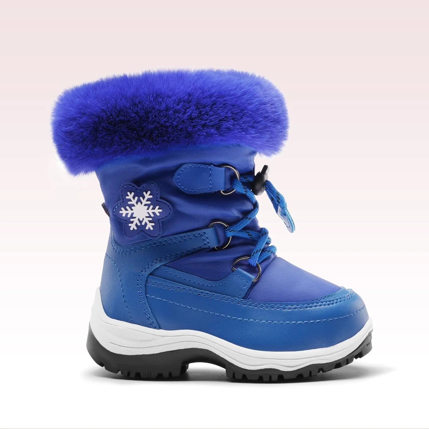 DREAM PAIRS Girls Toddler Snow Boots Slip Resistant Faux Fur Lined Mid Calf Little Kids Winter Shoes