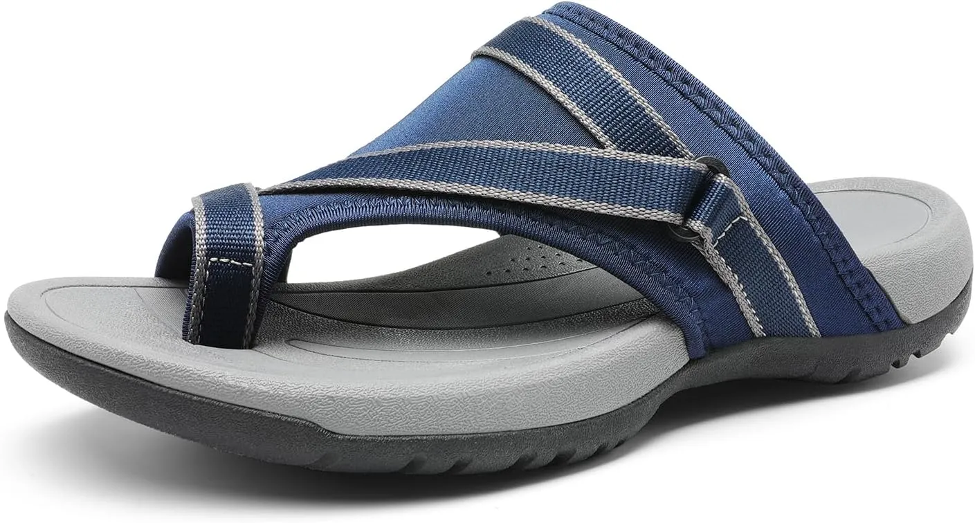 DREAM PAIRS Women's Athletic Sport Walking Slide Sandals Split-toe Beach Comfort Hiking Casual Outdoor Water Slip On Summer Shoes