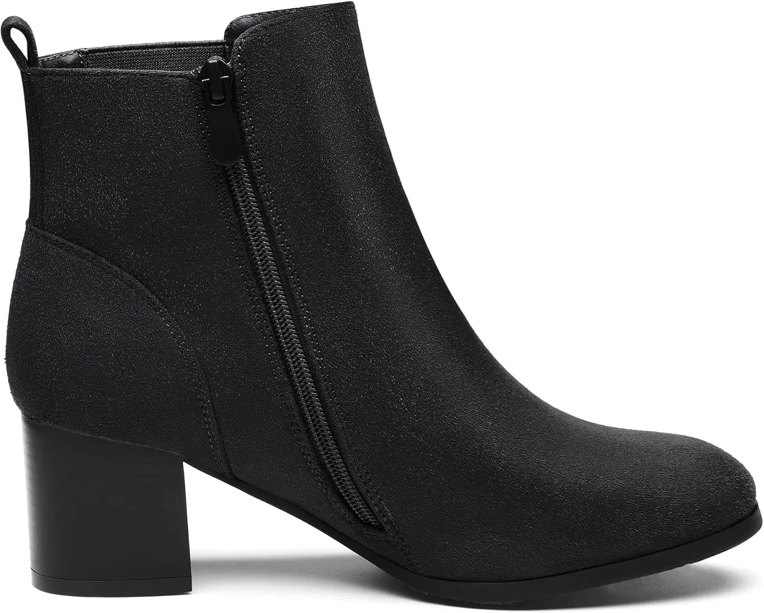 DREAM PAIRS Women’s Elastic Gore Chelsea Boots Chunky Block Heel Ankle Bootie