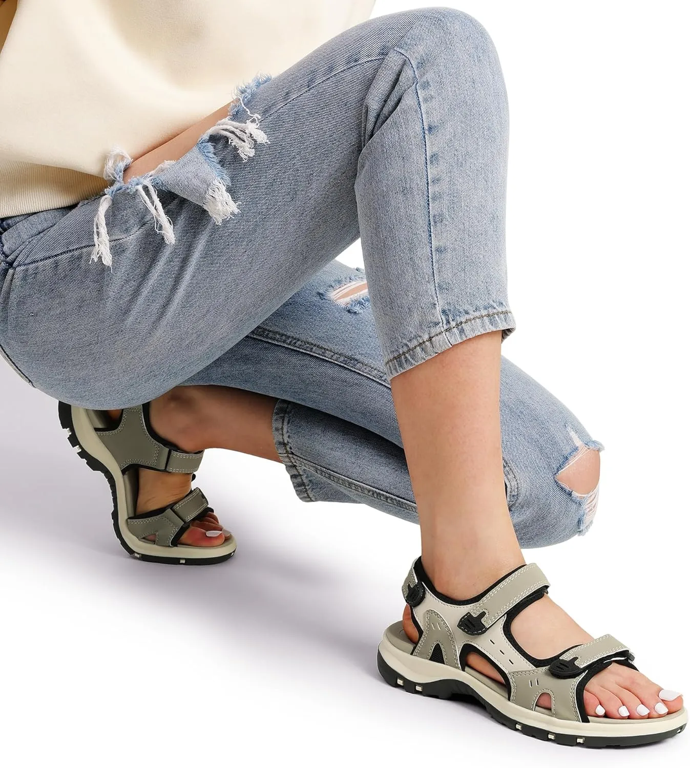 DREAM PAIRS Women's Walking Sport Athletic Sandals Comfort Open Toe Casual Outdoor Hiking Summer Shoes