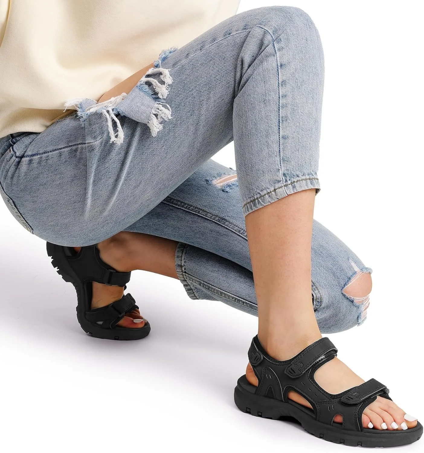 DREAM PAIRS Women's Walking Sport Athletic Sandals Comfort Open Toe Casual Outdoor Hiking Summer Shoes