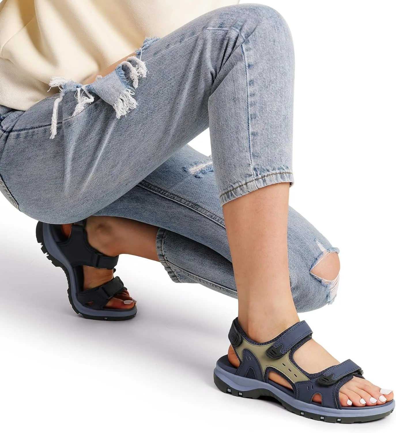 DREAM PAIRS Women's Walking Sport Athletic Sandals Comfort Open Toe Casual Outdoor Hiking Summer Shoes