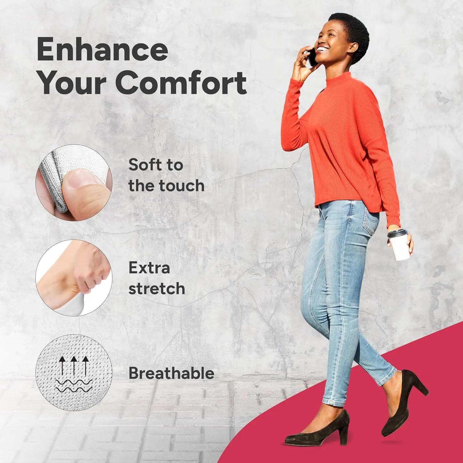 Eedor No Show Socks Womens Invisible Liner, Non Slip & Low Cut, Casual & Formal Wear, Soft & Stretchable