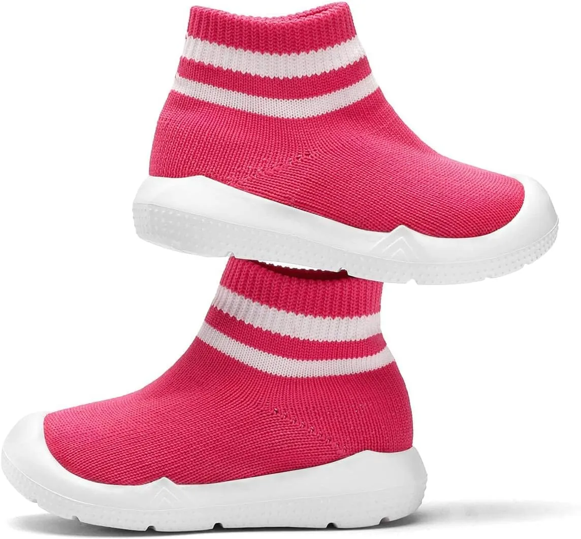 Engtoy Baby Sock Shoes Baby Walking Shoes Infant Non-Slip Breathable Slippers with Soft Rubber Sole Baby Boys Girls Slip On Sneakers