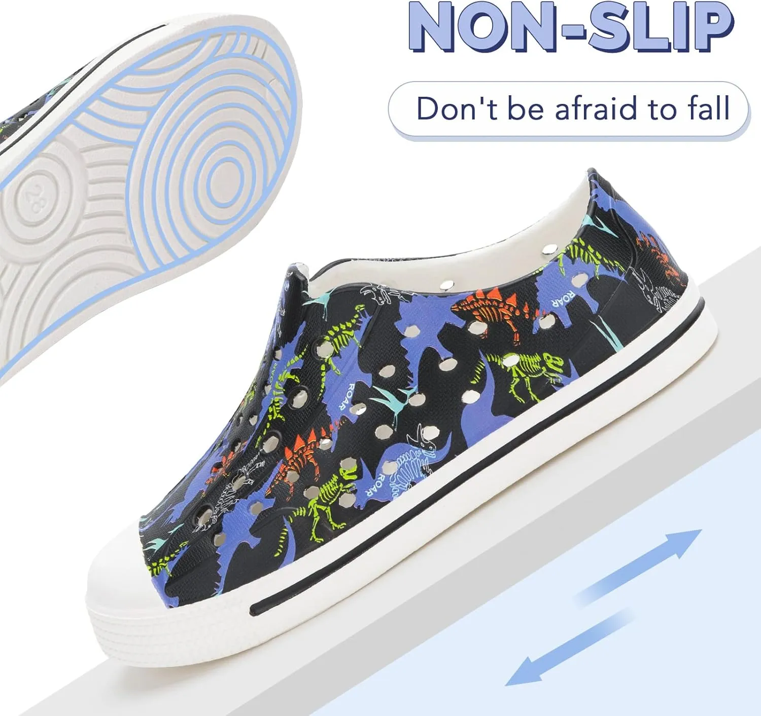EUXTERPA Toddler Water Shoes for Kids Boys Girls Summer Lightweight Slip On Sandals Children Breathable Quick Dry Pool Beach Sneakers