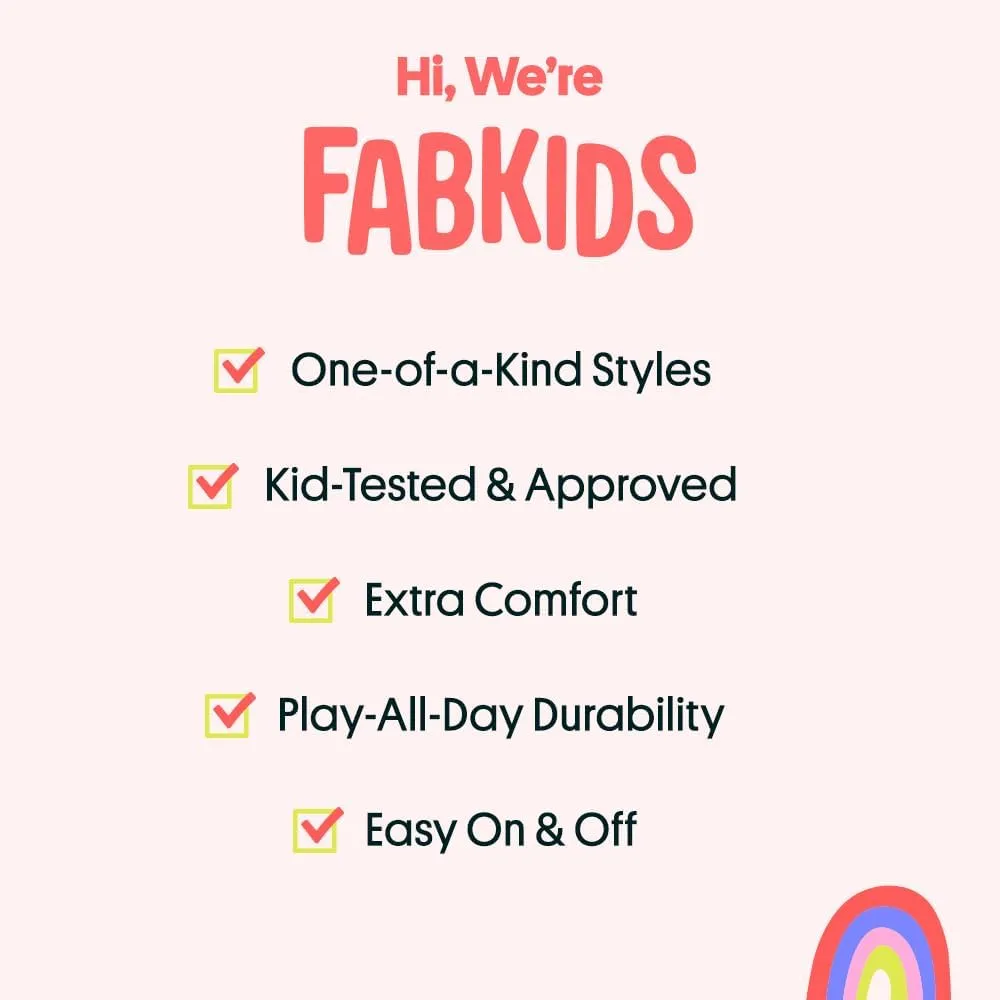 FabKids Kids Boys Girls Sneakers High Top Lace Up Shoes for Toddler Little Kid Big Kid