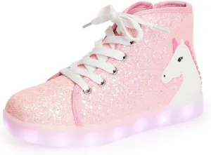 FabKids Kids Boys Girls Sneakers High Top Lace Up Shoes for Toddler Little Kid Big Kid