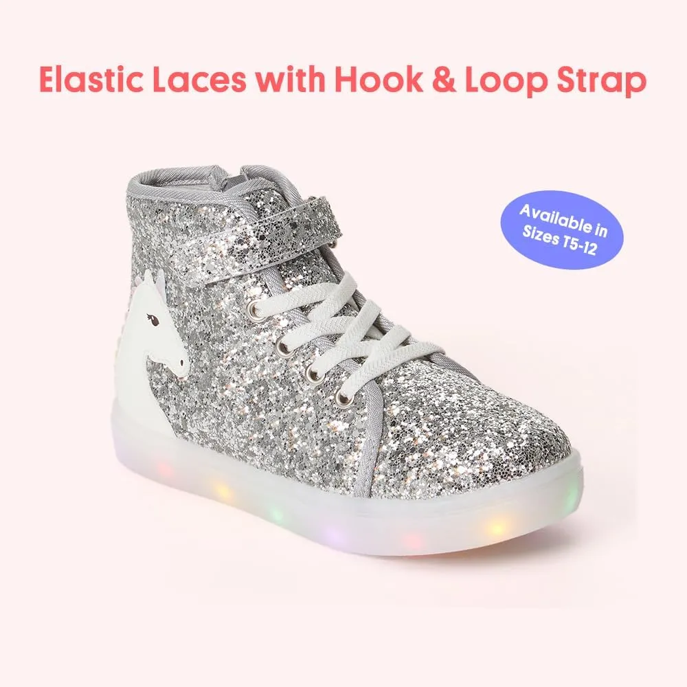 FabKids Kids Boys Girls Sneakers High Top Lace Up Shoes for Toddler Little Kid Big Kid