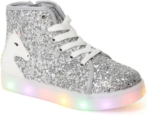 FabKids Kids Boys Girls Sneakers High Top Lace Up Shoes for Toddler Little Kid Big Kid