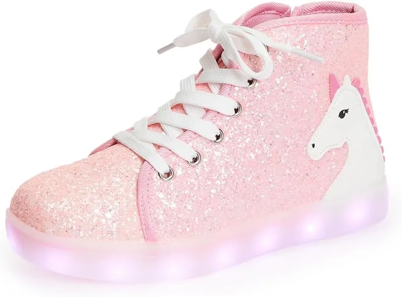FabKids Kids Boys Girls Sneakers High Top Lace Up Shoes for Toddler Little Kid Big Kid