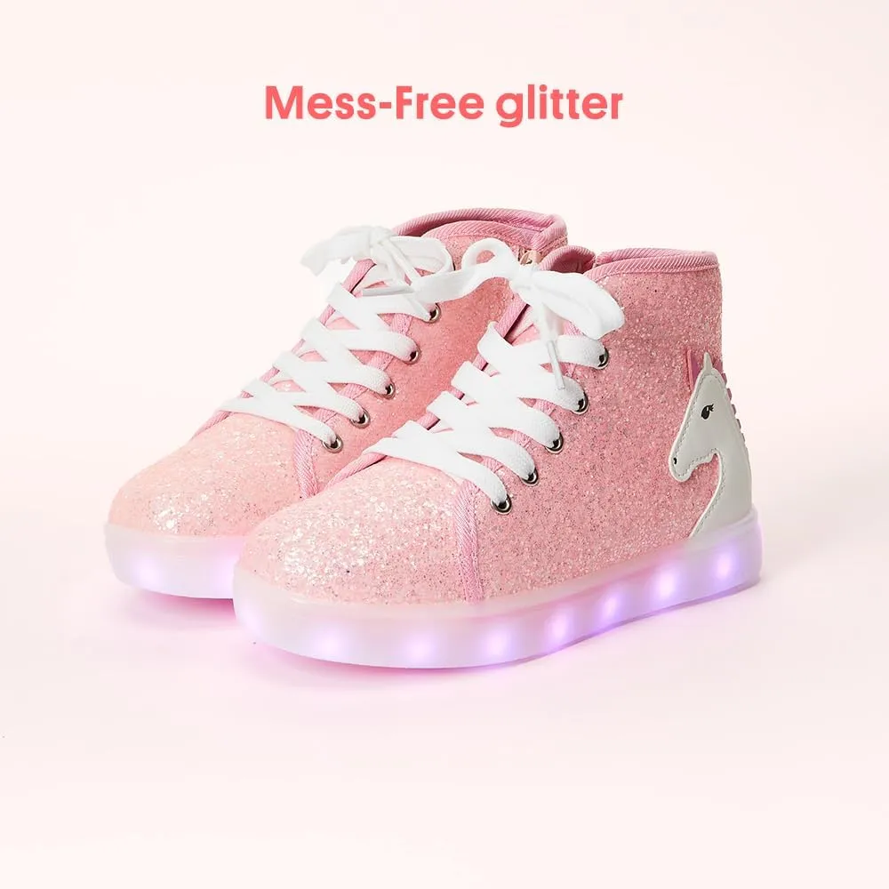 FabKids Kids Boys Girls Sneakers High Top Lace Up Shoes for Toddler Little Kid Big Kid