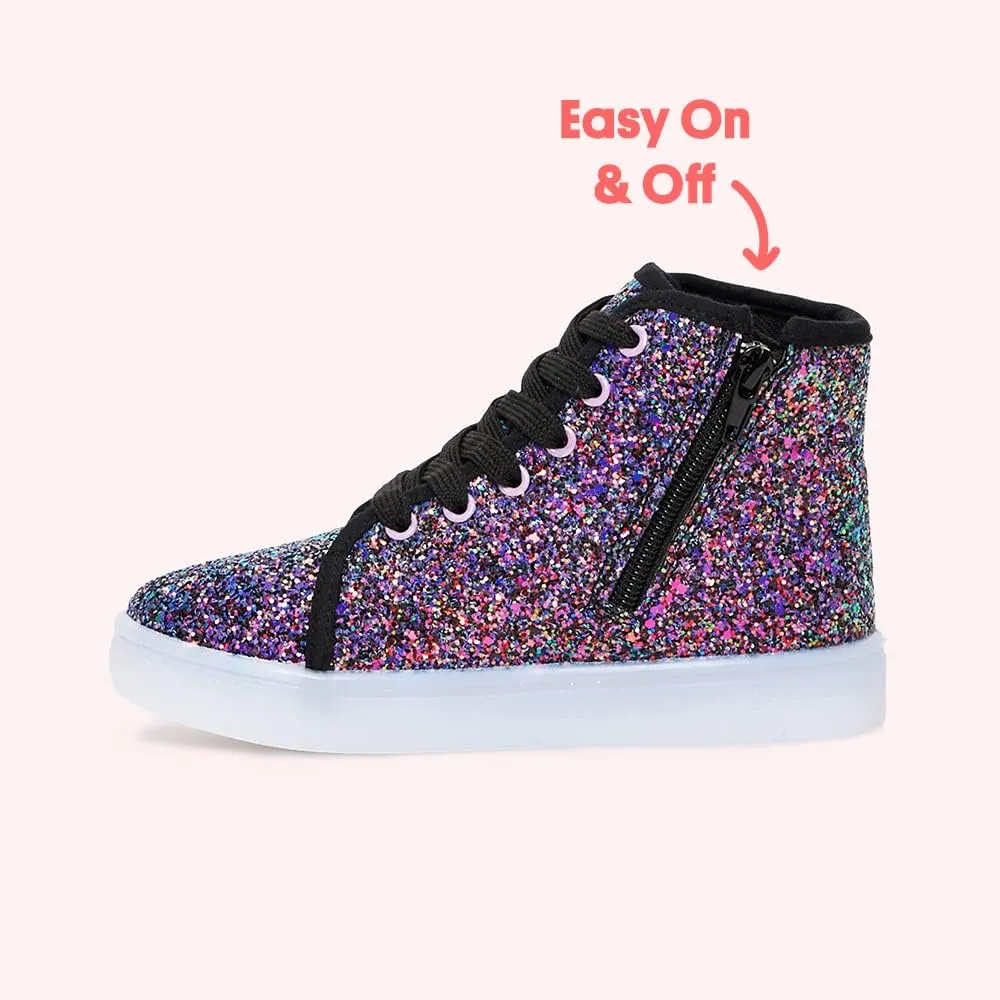 FabKids Kids Boys Girls Sneakers High Top Lace Up Shoes for Toddler Little Kid Big Kid