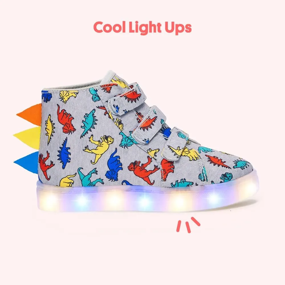 FabKids Kids Boys Girls Sneakers High Top Lace Up Shoes for Toddler Little Kid Big Kid